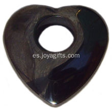 Hematite Heart Pendant Gemstone Jewelry Joyas de piedras preciosas